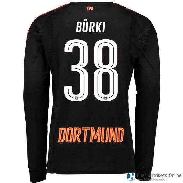 Borussia Dortmund Trikot Heim ML Torwart Burki2017-18 Fussballtrikots Günstig